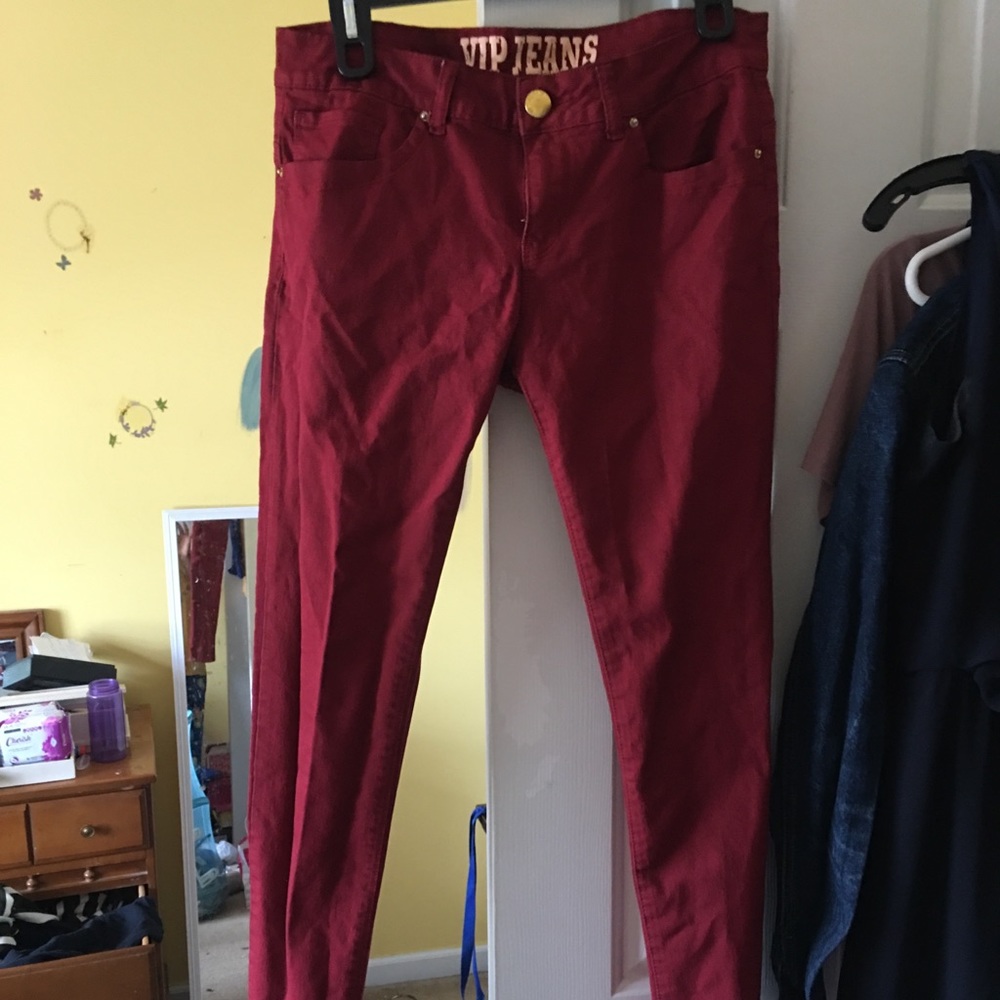 Colored skinny jeans